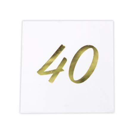 מפיות נייר קוקטייל 16 יח – גיל 40